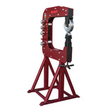 24.8 in Throat English Wheel,14 Gauge Steel 8 x 3 in upper wheel, 6 hardened anvils, quick-release, adjustable caster camber, auto body, restoration F2.0x630