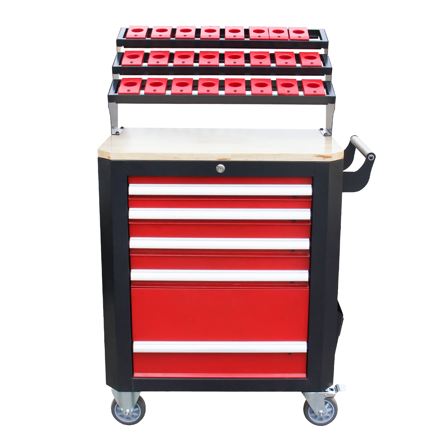 HQC-540A(BT40) Tool Holder CNC Tool Cart, 5 Drawer Tool Chest 77 Capac