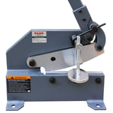Kaka industrial HS-8 8 inch Hand Plate Shear, Bench Shear Throatless Multiple Purpose Benchtop Throatless Sheet Metal Cutter for Shear Carbon Steel Plates and Bars