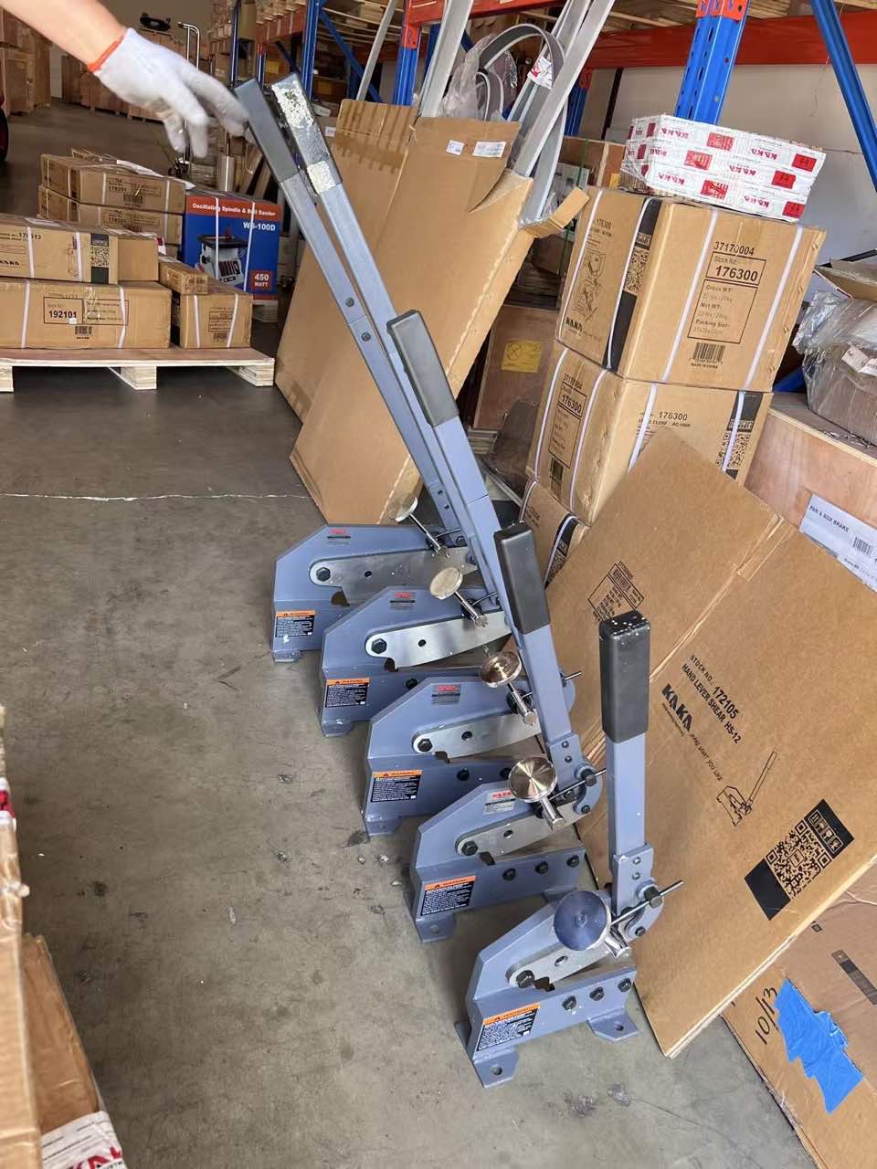Used Hand Lever Plate Shear