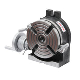 KAKA Industrial HV-6 6"  Rotary table TSL Vertical & Horizontal MT2 Center Sleeve Rotary Table 4 slot Precision Milling Table