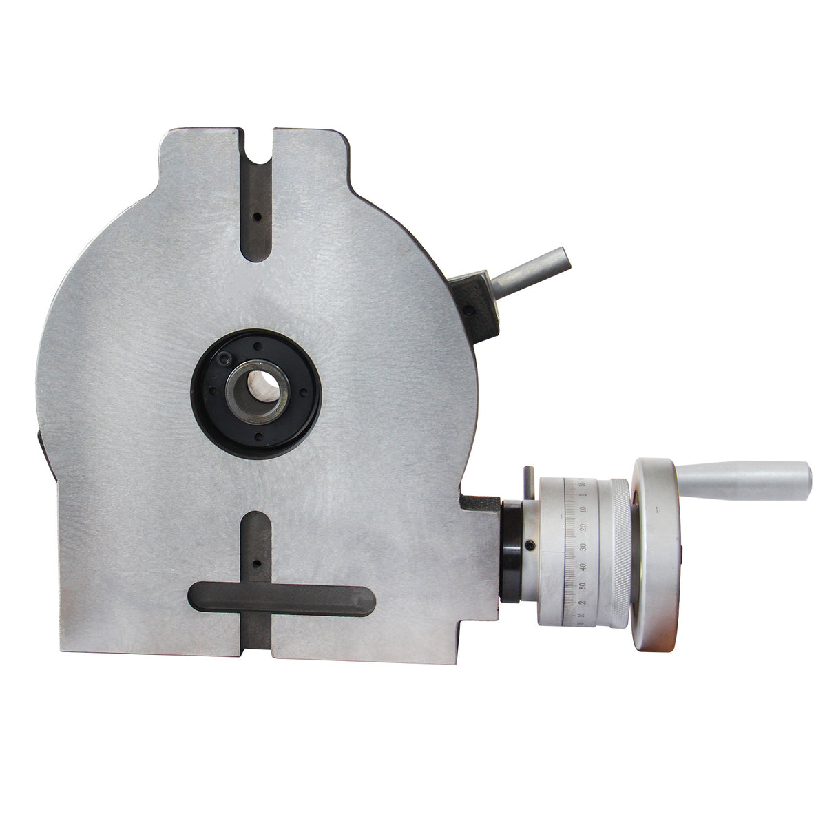 KAKA Industrial HV-6 6"  Rotary table TSL Vertical & Horizontal MT2 Center Sleeve Rotary Table 4 slot Precision Milling Table