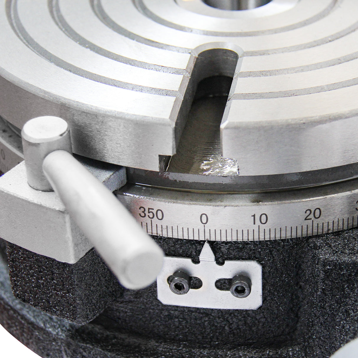 KAKA Industrial HV-6 6"  Rotary table TSL Vertical & Horizontal MT2 Center Sleeve Rotary Table 4 slot Precision Milling Table