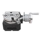 Kang Industrial HVP-41, Rotary Table with Dividing Plate DP-1, 4 Inch Rotary Table Milling Machine Horizontal Vertical Indexing Plate