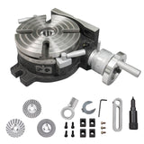 Rotary Table with Dividing Plate DP-1, 6 Inch Rotary Table Milling Machine Horizontal Vertical Indexing Plate HVP-61