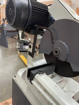 KAKA INDUSTRIAL Abrasive Saw, Powerful Chop Saw for Metal Cutting, 0-45 Degrees Adjustable Miter Saw, 16-in Blade 5500W 3840RPM, Abrasive Cut Off Saws Swivel Base and Mitering Head 230V-60HZ-3PH TV-16 (Not Brand New)