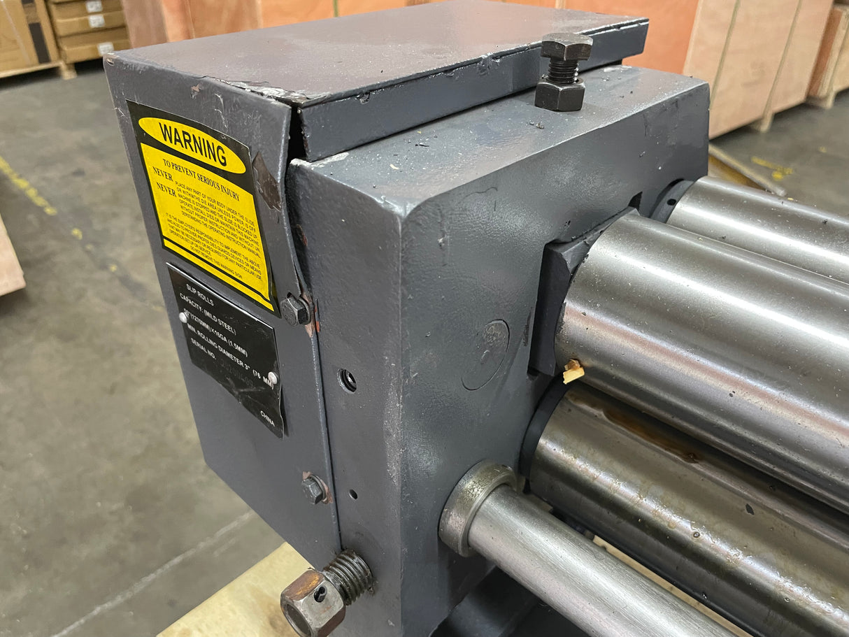 KAKA INDUSTRIAL Slip Roll Machine, 50Inch Width 16-Ga. (0.06Inch) Thick Steel Capacity, Heavy-Duty Sheet Metal Roller with Quick-Release Top Roller, for Workshop and Fabrication Shops LW01-5016  (Not brand new)