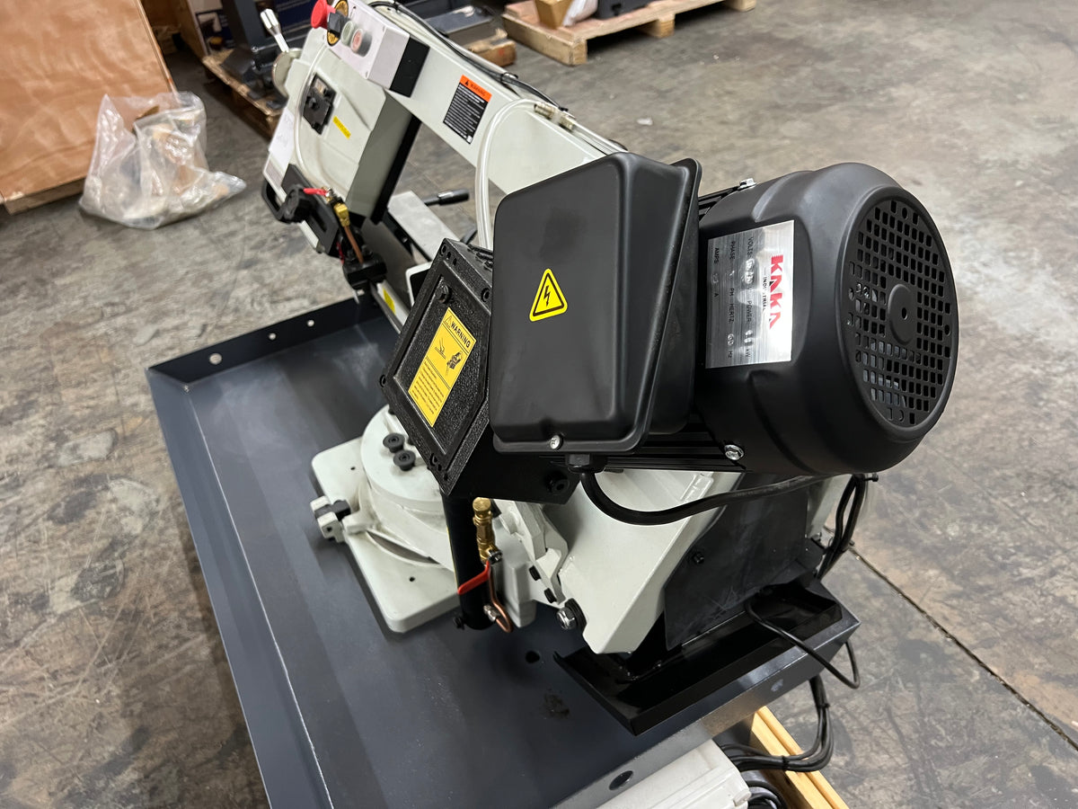 (Not Brand New) 9 in Gear Drive Metal Band Saw, 7x12 in, Hydraulic, 2 HP BS-912GR