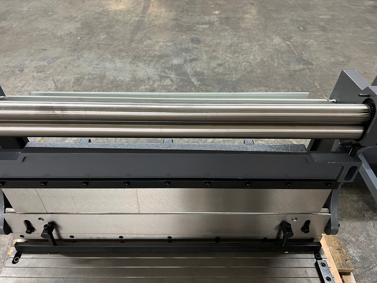 (Not Brand New) Kaka Industrial 3-IN-1/30 | 30" Sheet Metal Brake, Shear & Slip Roll Combo, 20-Gauge with Stand