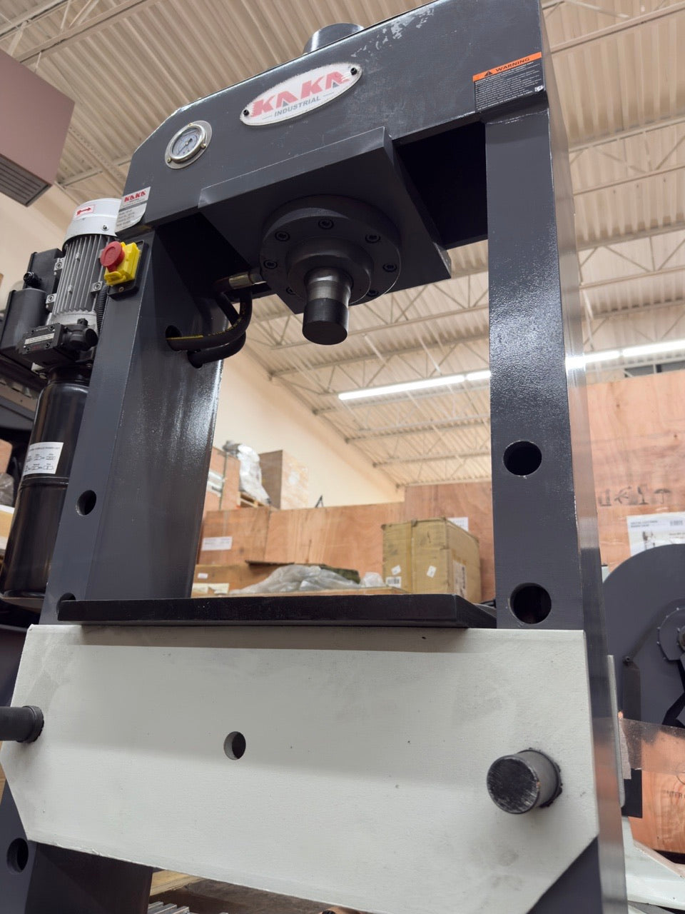 KAKA INDUSTRIAL Hydraulic Press, 25-Ton H-Frame Hydraulic Shop Press HP-25 (Not Brand New)