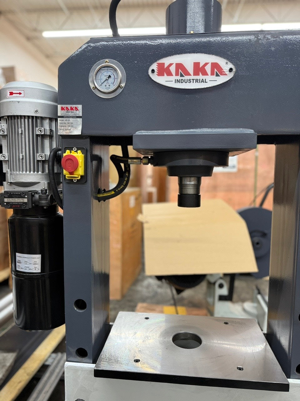 KAKA INDUSTRIAL Hydraulic Press, 25-Ton H-Frame Hydraulic Shop Press HP-25 (Not Brand New)
