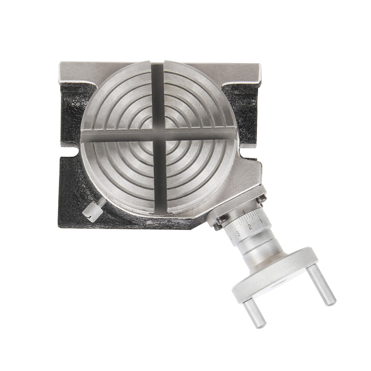 Kaka Industrial MHV-4 Mini Series Rotary Table,4" Rotary Table with Tilting Base