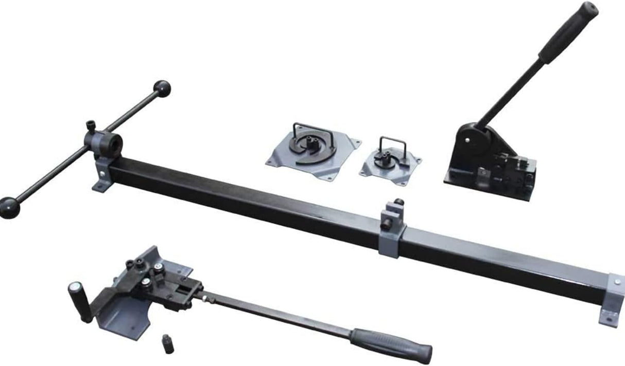 Manual Bench, Multipurpose Metal Craft Tool Set, Scroll Former, Bender, Twister. Make Plant Hangers, candelabras, Wire Racks W-1