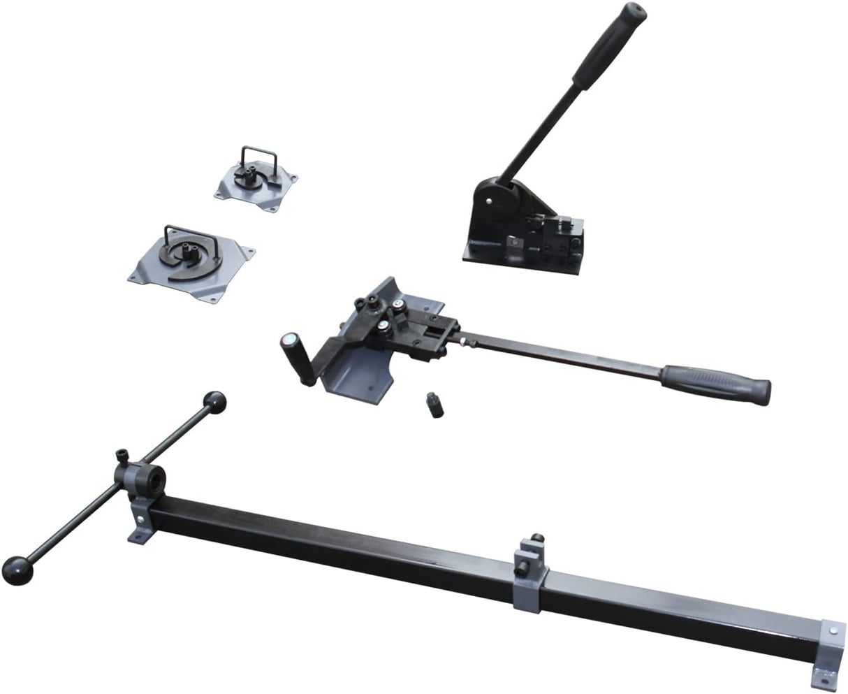 Manual Bench, Multipurpose Metal Craft Tool Set, Scroll Former, Bender, Twister. Make Plant Hangers, candelabras, Wire Racks W-1