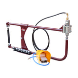 KAKA INDUSTRIAL Pneumatic Planishing Hammer, 24" Throat Depth, Air Powered Metal Shaping Tool with 9 Anvils for Auto Body Repair, Metal Crafting & Sculpting, Benchtop English Wheel Alternative PPH-24