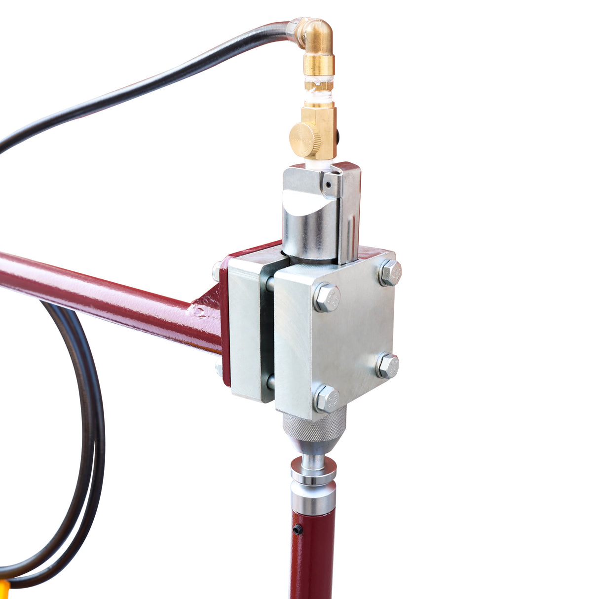 KAKA INDUSTRIAL Pneumatic Planishing Hammer, 24" Throat Depth, Air Powered Metal Shaping Tool with 9 Anvils for Auto Body Repair, Metal Crafting & Sculpting, Benchtop English Wheel Alternative PPH-24