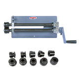 KAKA RM-12 Metal Ball Belt Set of 6 Dies,Bead Roller Kit,Generous 12 inch Throat Industrial Cast-Iron Metal Beads Roller,18 Gauge Sheet Metal Rotary Forming Machine