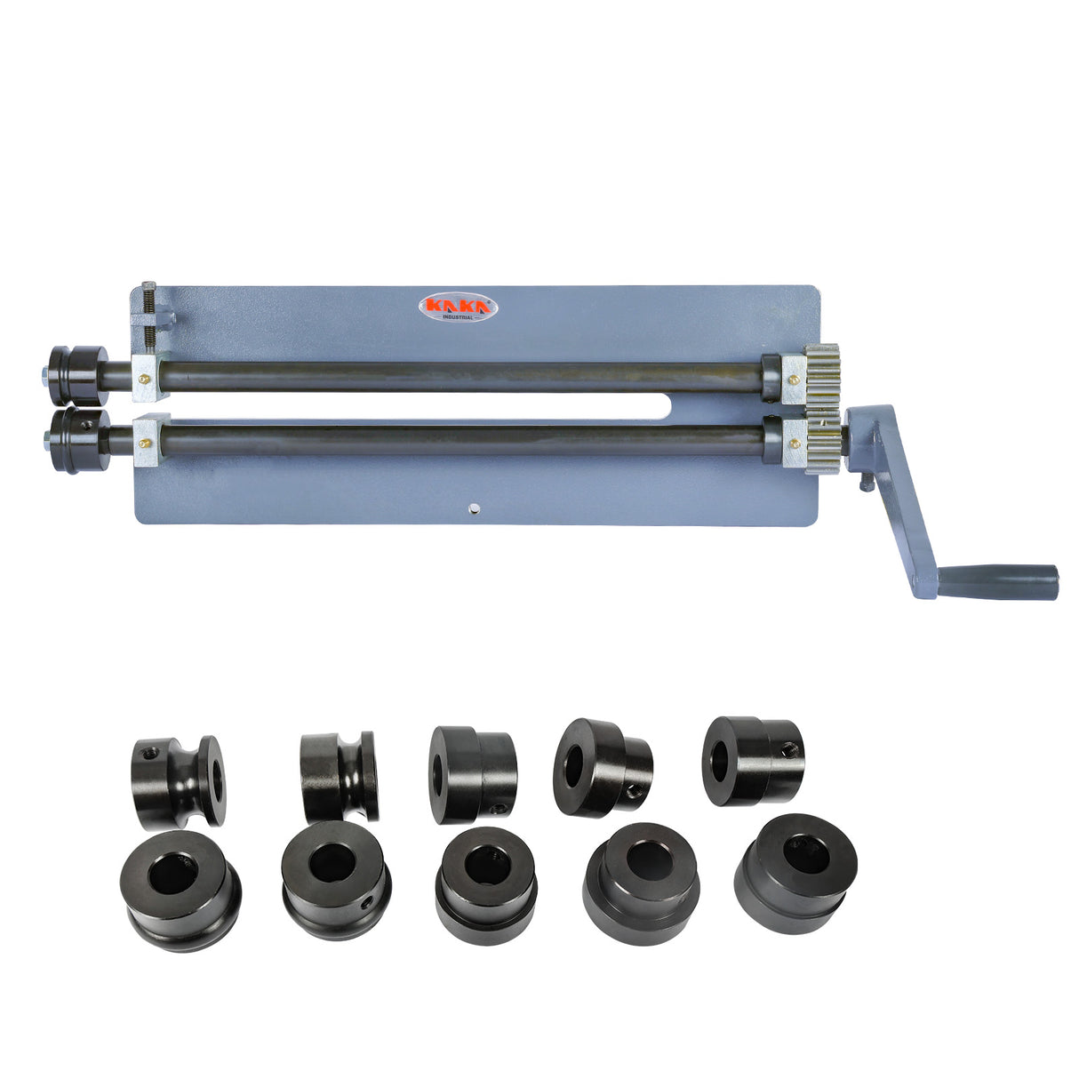 Kaka Industrial RM-18 Metal Ball Belt Set of 6 Dies,Bead Roller Kit,Generous 18 inch Throat Industrial Cast-Iron Metal Beads Roller,18 Gauge Sheet Metal Rotary Forming Machine