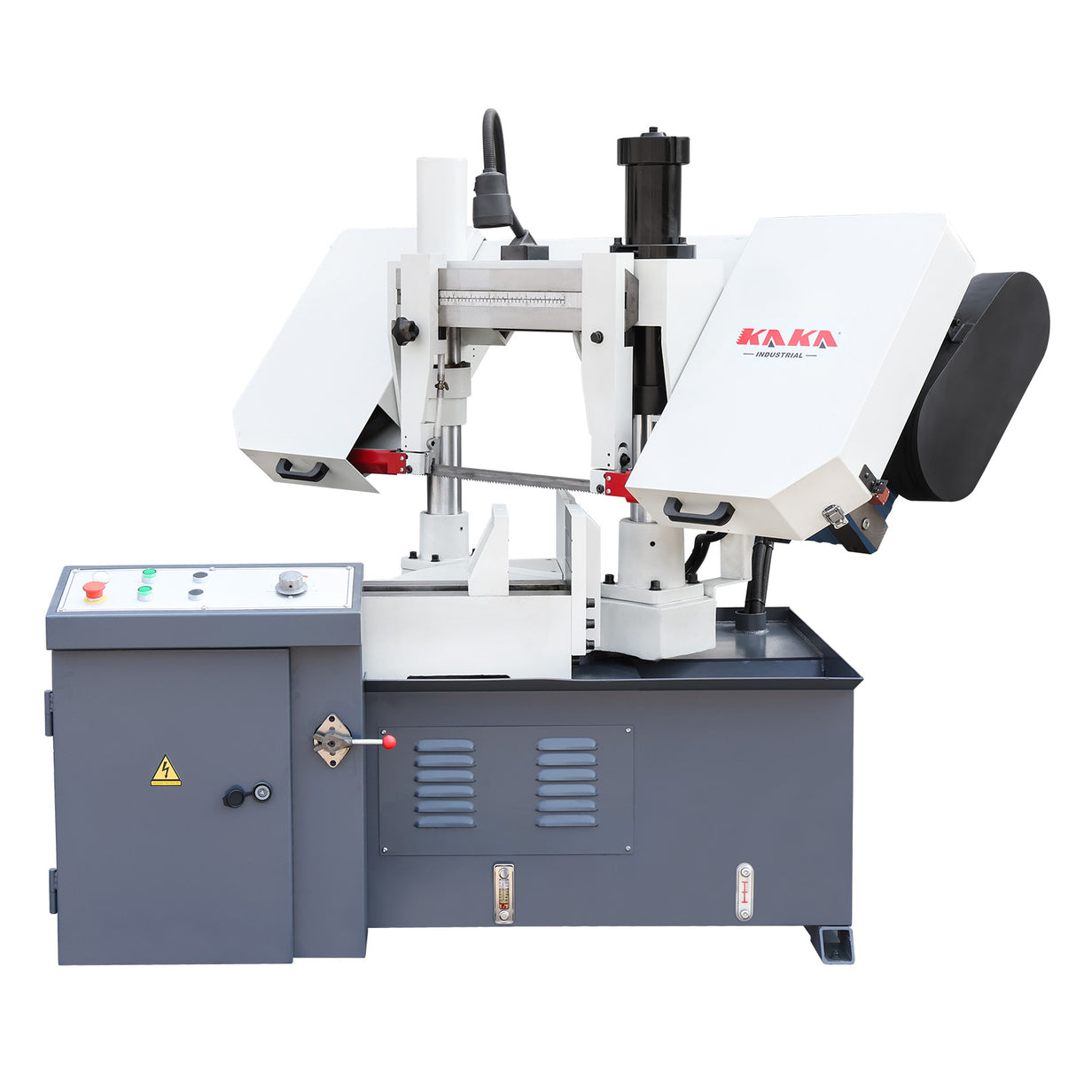 KAKA Industrial TBK-11A Double Column Swivel Head Band Saw, Hydraulic downfeed control with variable Cutting speed, Max cutting capacity 11 inch with 230V 3PH