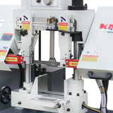 KaKa Industrial TGK-08 Double column horizontal band saw,7.87”x7.87” cutting capacity ,vertical lifting ,Metal Bandsaw with working light, high & low blade speed, Runs on 230v-60HZ-3PH
