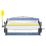 KAKA INDUSTRIAL Manual Panbrake Folder W-10014H, 100 inch Sheet Metal Brake, 14 Gauge Mild Steel Capacity,with Extened Fingers to Bend Box of 9 inch Depth