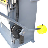 KAKA INDUSTRIAL Manual Panbrake Folder W-10014H, 100 inch Sheet Metal Brake, 14 Gauge Mild Steel Capacity,with Extened Fingers to Bend Box of 9 inch Depth