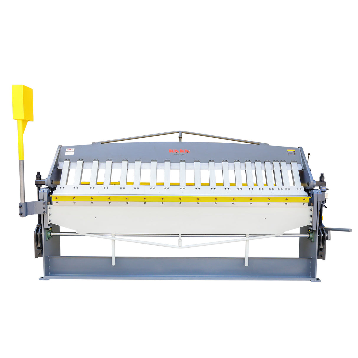 KAKA INDUSTRIAL Manual Panbrake Folder W-10014H, 100 inch Sheet Metal Brake, 14 Gauge Mild Steel Capacity,with Extened Fingers to Bend Box of 9 inch Depth