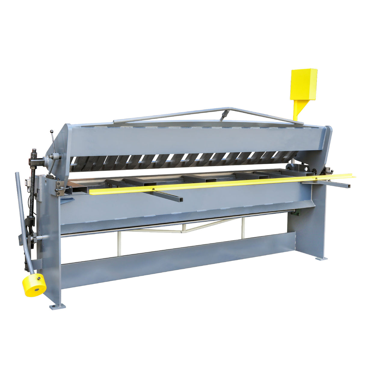 KAKA INDUSTRIAL Manual Panbrake Folder W-10014H, 100 inch Sheet Metal Brake, 14 Gauge Mild Steel Capacity,with Extened Fingers to Bend Box of 9 inch Depth