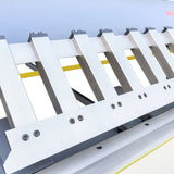 KAKA INDUSTRIAL Manual Panbrake Folder W-10014H, 100 inch Sheet Metal Brake, 14 Gauge Mild Steel Capacity,with Extened Fingers to Bend Box of 9 inch Depth