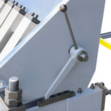 KAKA INDUSTRIAL Manual Panbrake Folder W-10014H, 100 inch Sheet Metal Brake, 14 Gauge Mild Steel Capacity,with Extened Fingers to Bend Box of 9 inch Depth