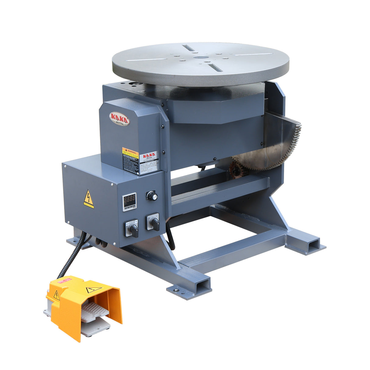 Welding Positioner, 1102LBS Capacity, 0-5 RPM Stepless Speed Control w/ Digital Display & VFD, 0-135° Tilt, 400W Motor, 110V w/ Quick Connector  WP-500B