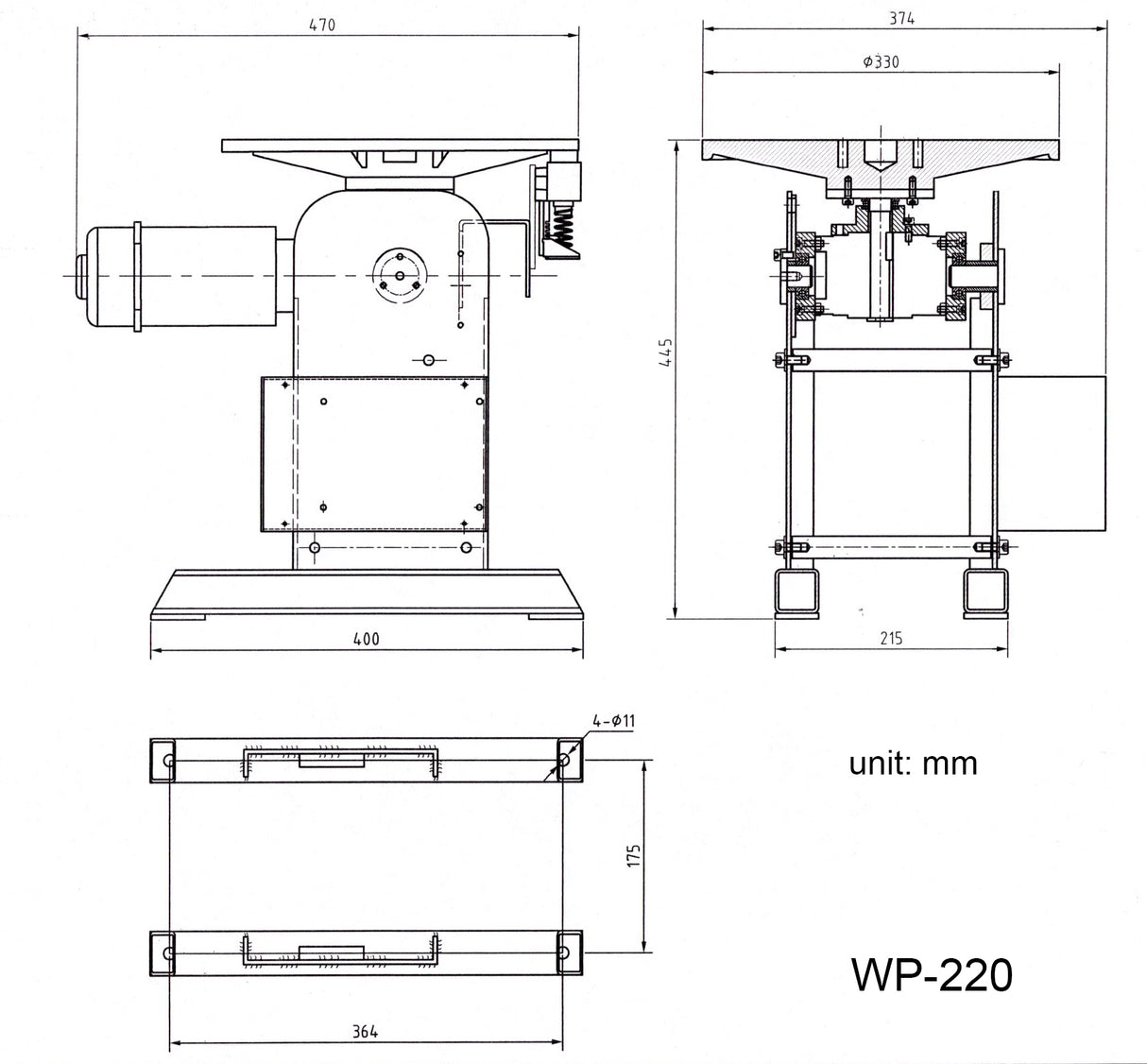 Kaka industrial WP-220 Welding Positioner 485 lbs Tilt angle 0-135º Rotation motor 125W Rotation speed 0-5 RPM Stepless Speed Control Welder Positioning Machine 110V-60HZ-1PH