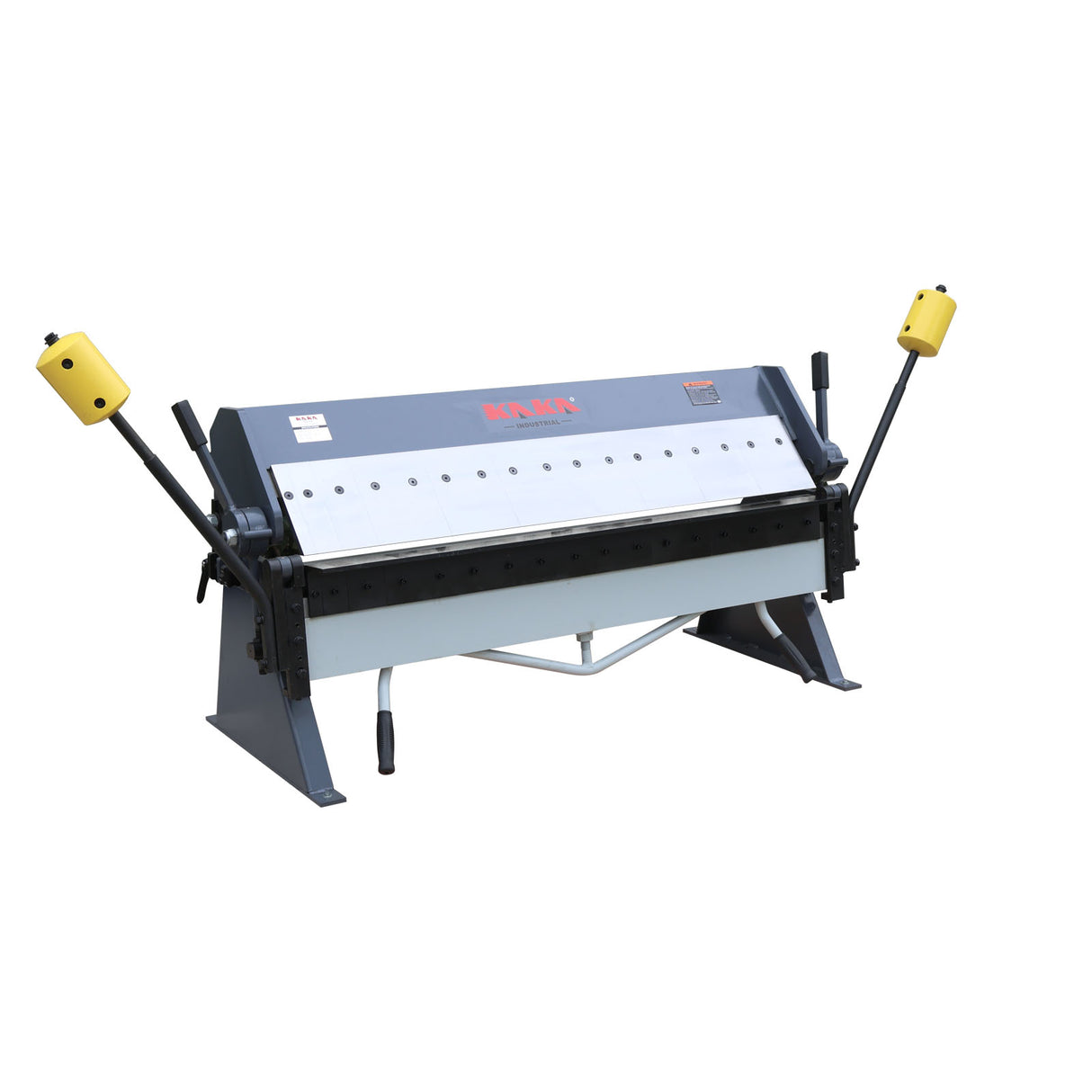 Ultra 48 inch Box and Pan Brake, 16 Gauge (1.5mm) Mild Steel Capacity, 3-Segment Finger Design with Precision Knob Adjustment &amp; Rear Stops,3.35" (85mm) Max Box Depth XW-4816
