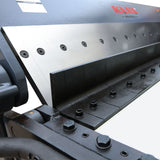 Ultra 48 inch Box and Pan Brake, 16 Gauge (1.5mm) Mild Steel Capacity, 3-Segment Finger Design with Precision Knob Adjustment &amp; Rear Stops,3.35" (85mm) Max Box Depth XW-4816