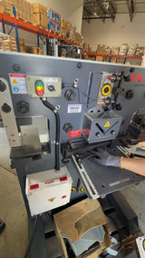 (Not Brand New) 55 Ton Metal Ironworker Punch Shear Notcher Brake 220V 3 phase M-55