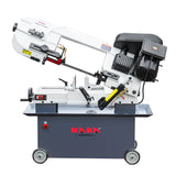 KAKA Industrial horizontal band saw 7"x12" Capacity BS-712N, metal cut band saw, 4 step blade speeds  by pulley wheel driven, Metal Horizontal Band Saw, metal band saw with 1.5HP motor 115V / 230V 1PH