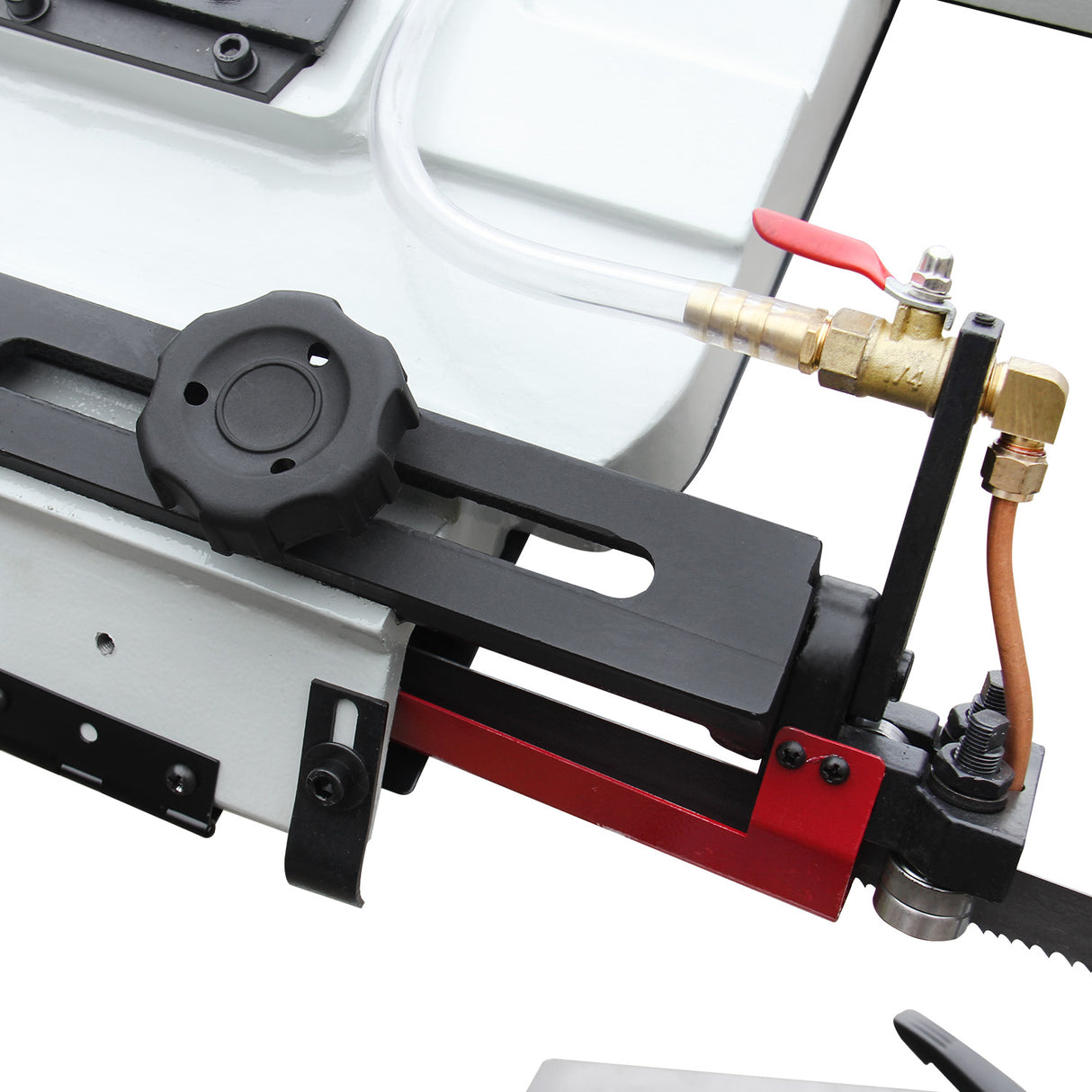 KAKA Industrial horizontal band saw 7"x12" Capacity BS-712N, metal cut band saw, 4 step blade speeds  by pulley wheel driven, Metal Horizontal Band Saw, metal band saw with 1.5HP motor 115V / 230V 1PH