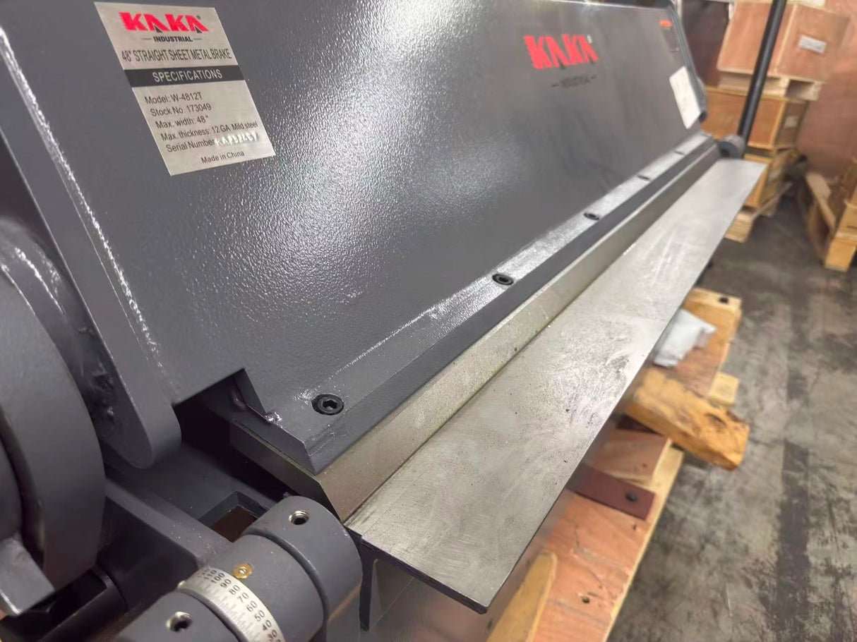 (Not Brand New) KAKA industrial 48-Inch Heavy Duty Sheet Metal Straight Brake W-4812T