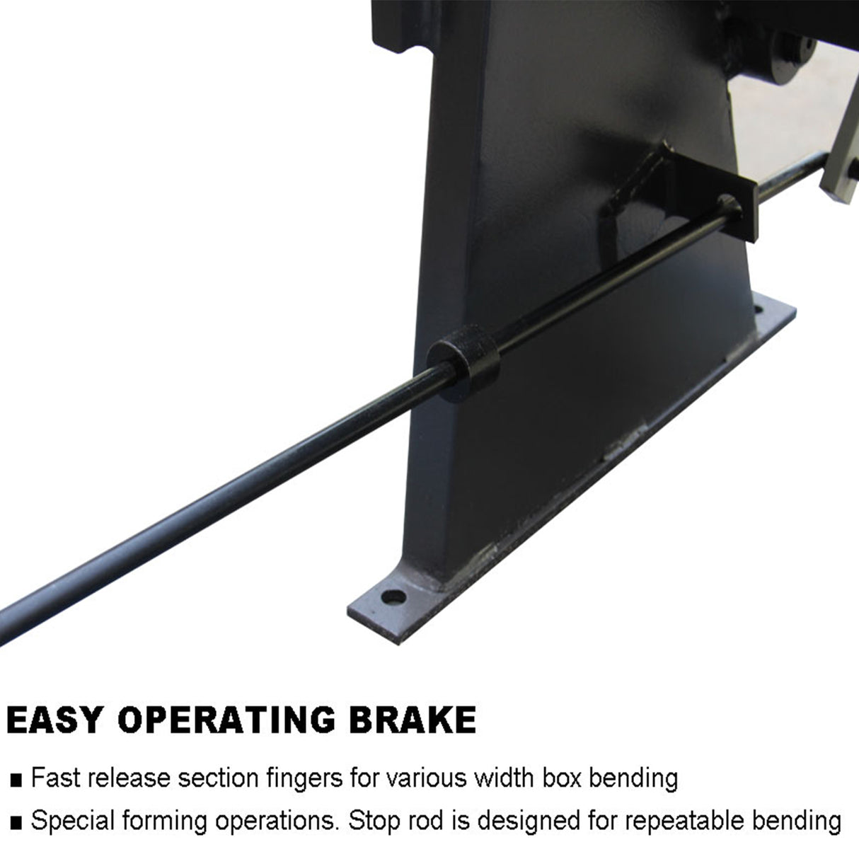 50-Inch Box and Pan Brake, 16-Gauge Capacity Metal Break, 4-Inch Box Depth Adjustment Press Brake, 5/8-Inch Beam  Pan and Box Brake Machine BP-1650