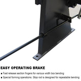 50-Inch Box and Pan Brake, 16-Gauge Capacity Metal Break, 4-Inch Box Depth Adjustment Press Brake, 5/8-Inch Beam  Pan and Box Brake Machine BP-1650