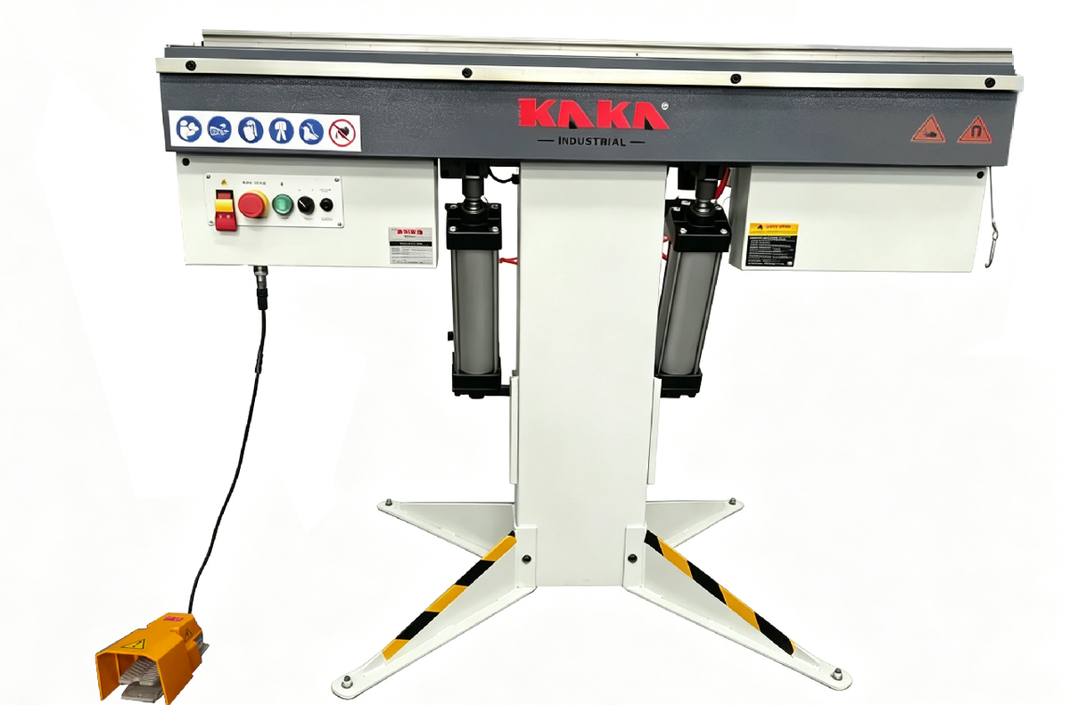 48 in Pneumatic Magnetic Sheet Metal Brake 16 gauge steel, 6 ton clamp
