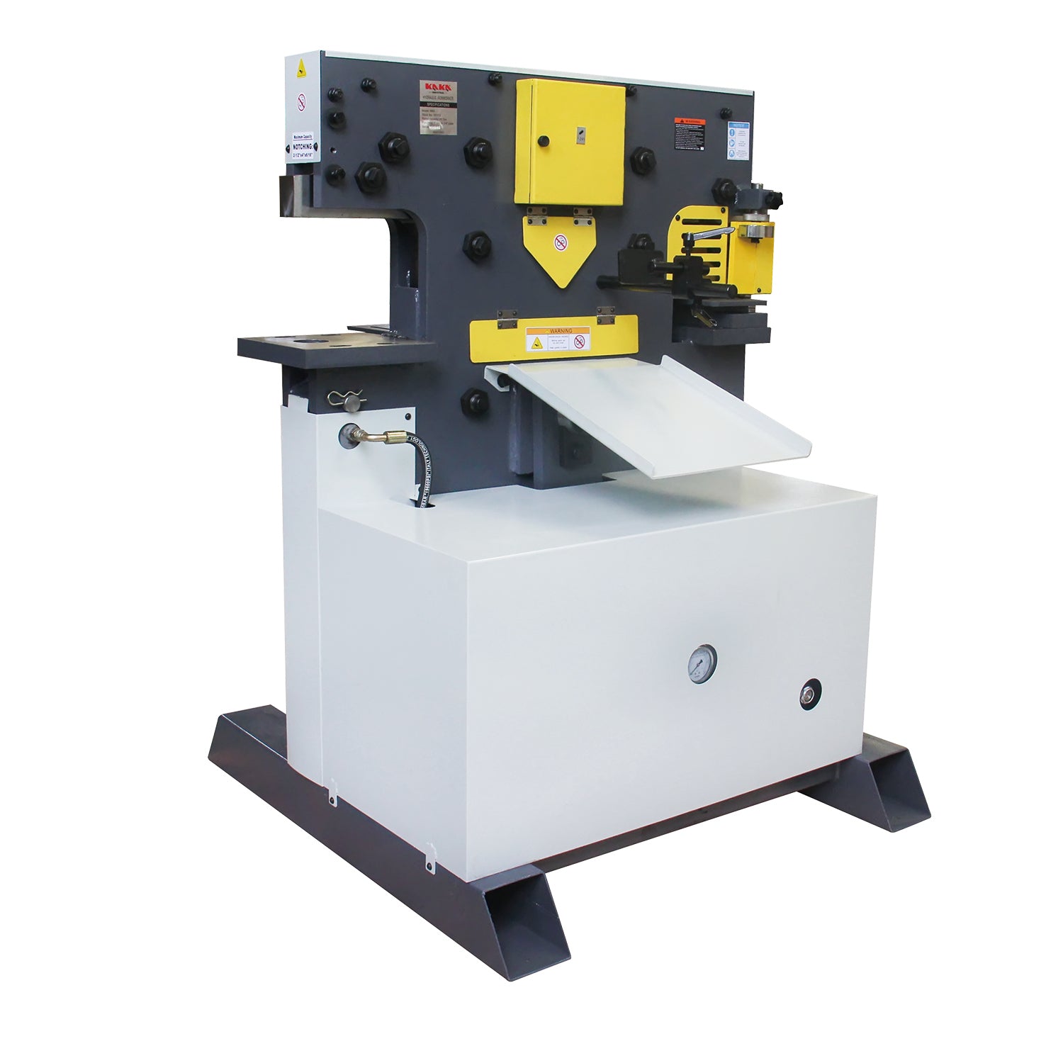 60 Ton Hydraulic Ironworker Machine , Punch Shear Notcher bender M-60