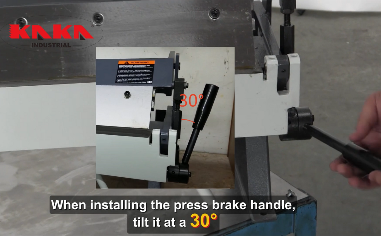 KAKA Industrial W-2420A, 24-Inch Box and Pan Brake, 20 Ga. Solid Construction Sheet Metal Brake, The finger size is 1", 2", 3", 8" & 10" Pan and Box Brake Machine