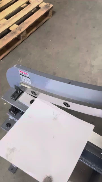 (Not Brand New) Guillotine Metal Shear, 20 in Bed Width, 16 Gauge/1.5 mm Metal Guillotine Shear with a Stand for Construction Work Sheet Metal Fabrication Plate Cutting Cutter HS-20