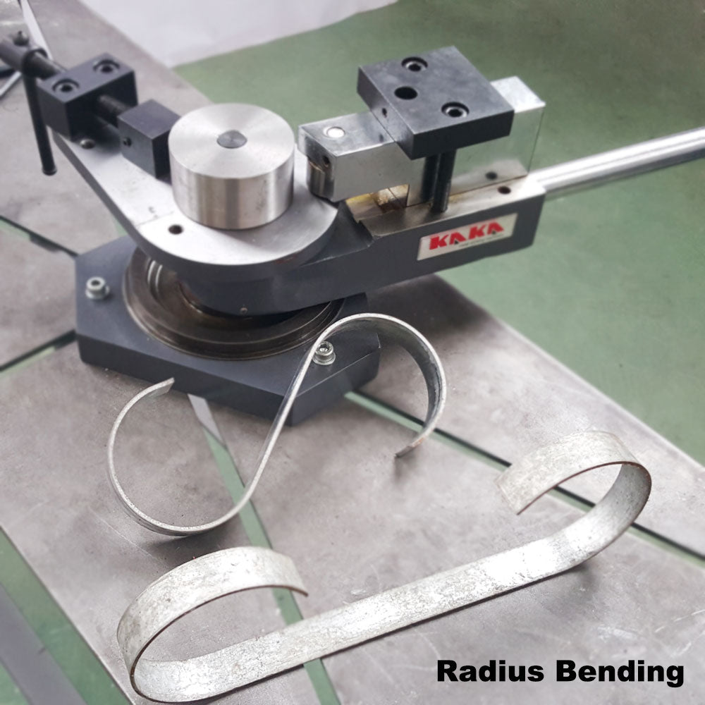 KAKA Industrial SBG-40 Heavy-Duty Universal Bender, High Capacity Flat Bar, Square Bar and Round Bar Metal Bender, Combination of Scroll, Radius and Angle Bending, Metal Scroll Bender Metal Bender