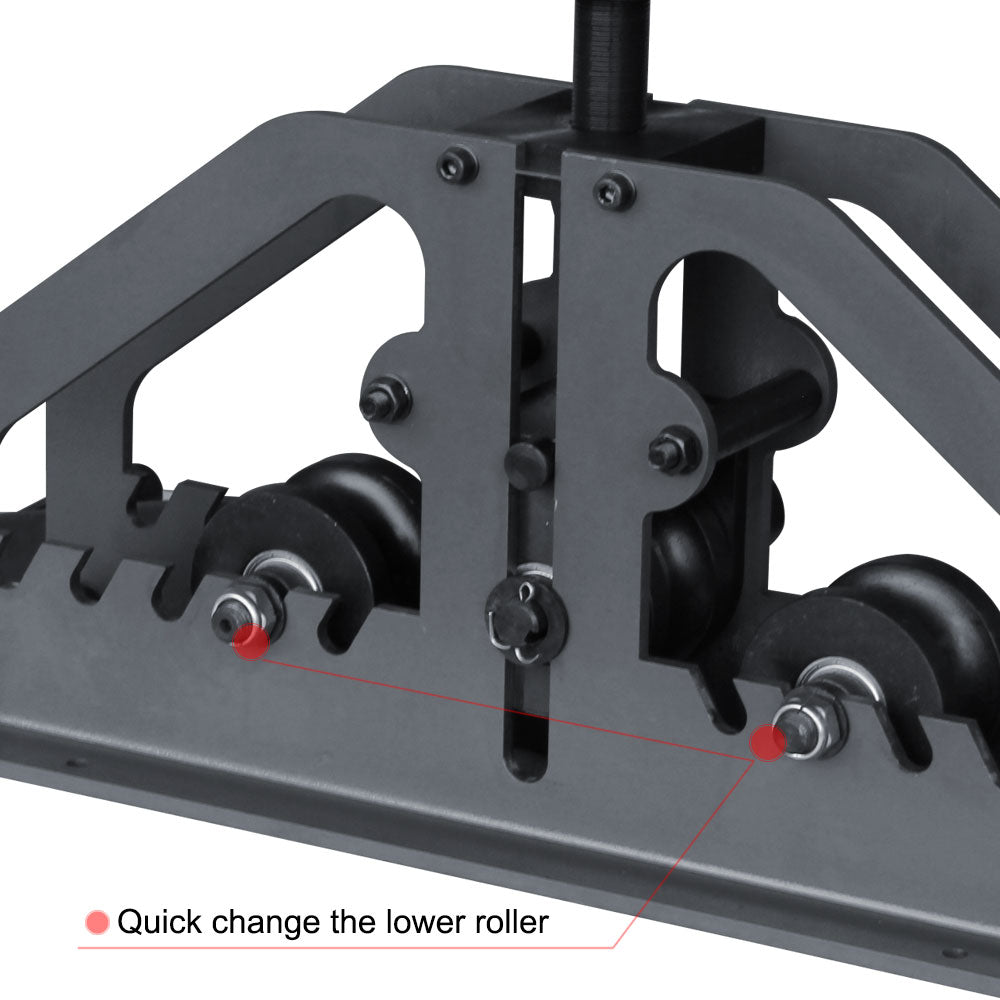 KAKA TR-60L Manual Tube Pipe Roller Bender, High Precision Tubing Pipe Bender WITHOUT Rollers