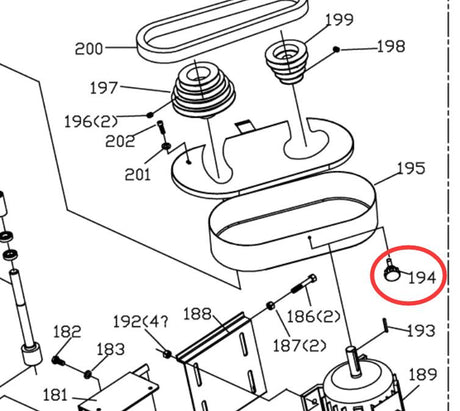 194# stellate handle for BS-712N