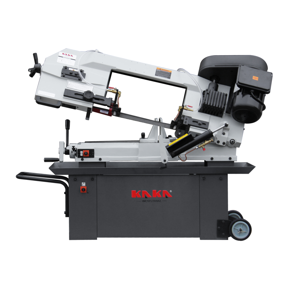 KAKA Industrial BS-912B horizontal bandsaw 9"Horizontal Metal Cutting Band Saw 4 Steps Blade Speed Metal Band Saw, Space Saver Movable Metal Cutting Band Saw 115V&230V Dual Voltage Prewired 1PH