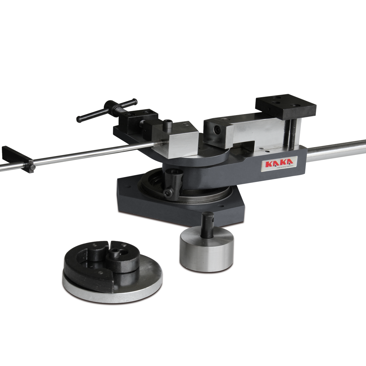 KAKA Industrial SBG-40 Heavy-Duty Universal Bender, High Capacity Flat Bar, Square Bar and Round Bar Metal Bender, Combination of Scroll, Radius and Angle Bending, Metal Scroll Bender Metal Bender