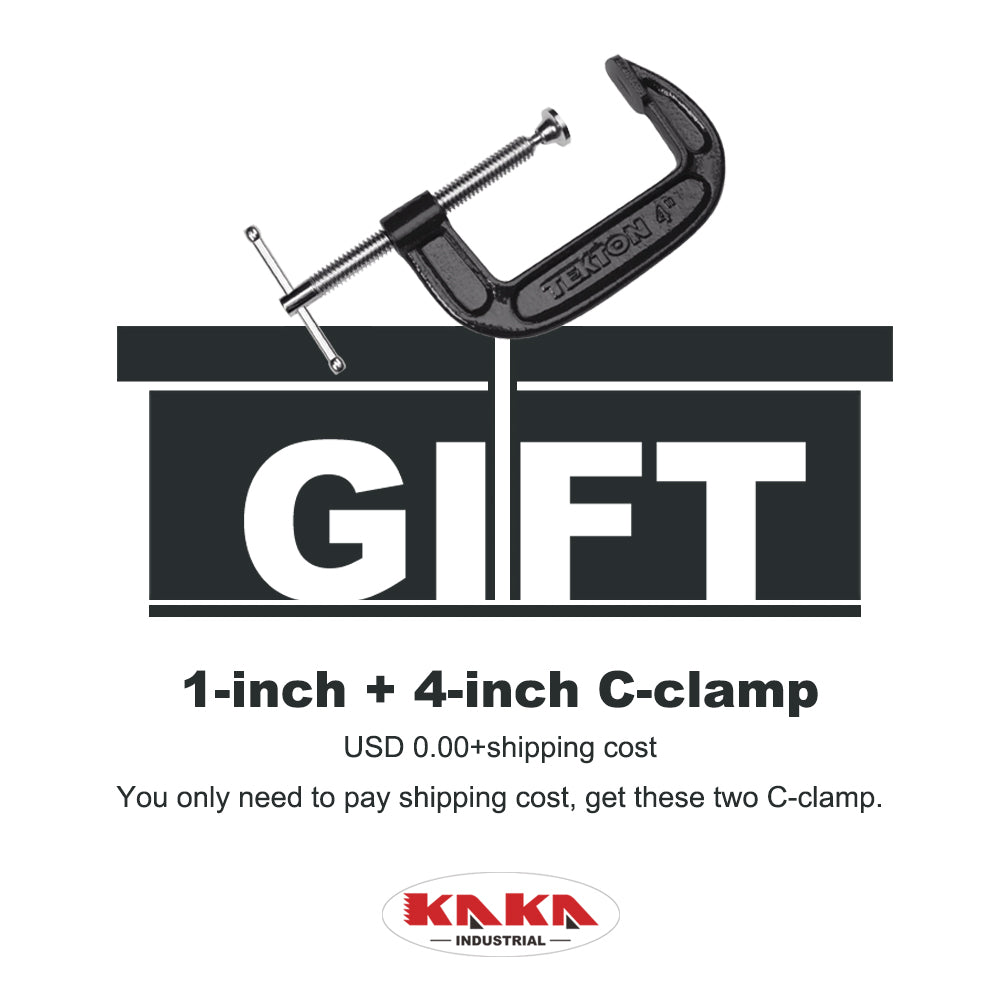  KAKA Industrial 1-inch + 4-inch C-clamp